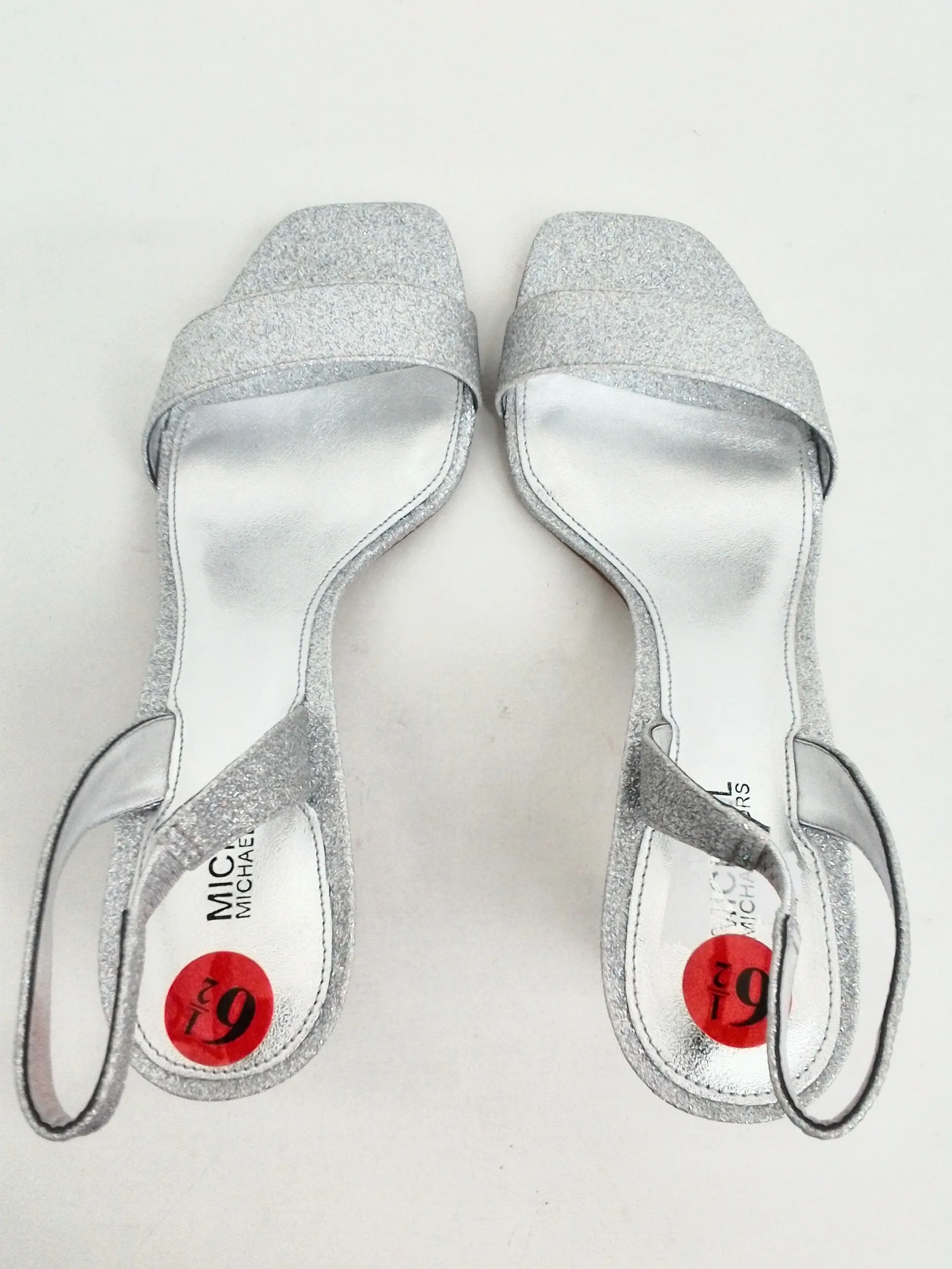 Michael Kors Women's Silver Heeled Sandals Size 6.5 M