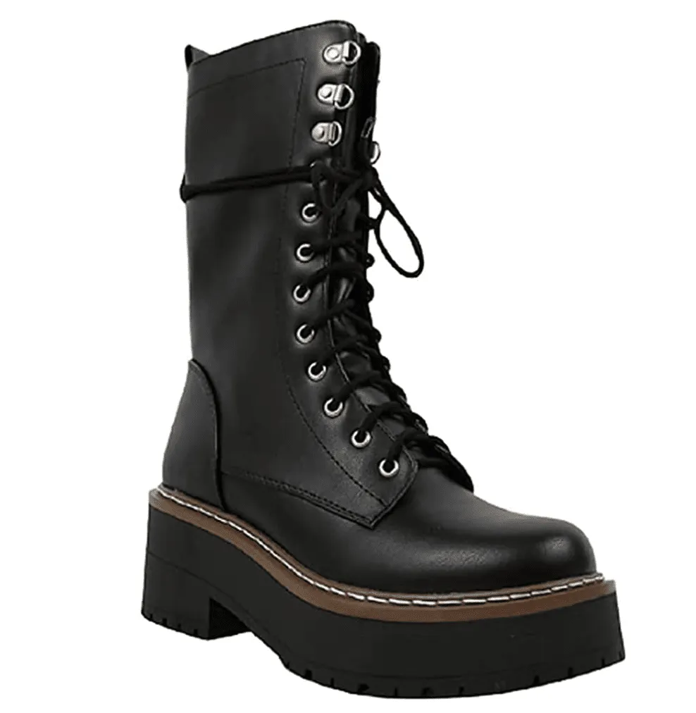 Mid Calf Platform Boot Soda Shoes Hygeia