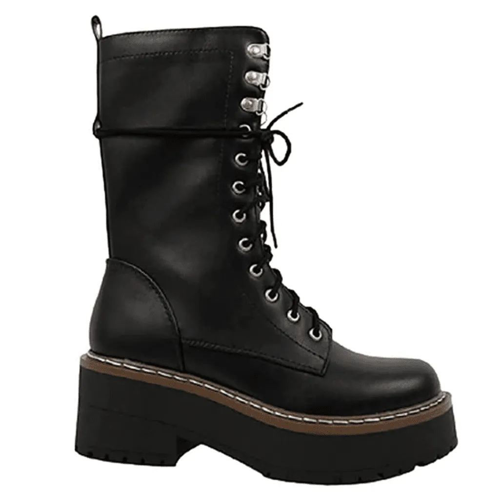 Mid Calf Platform Boot Soda Shoes Hygeia