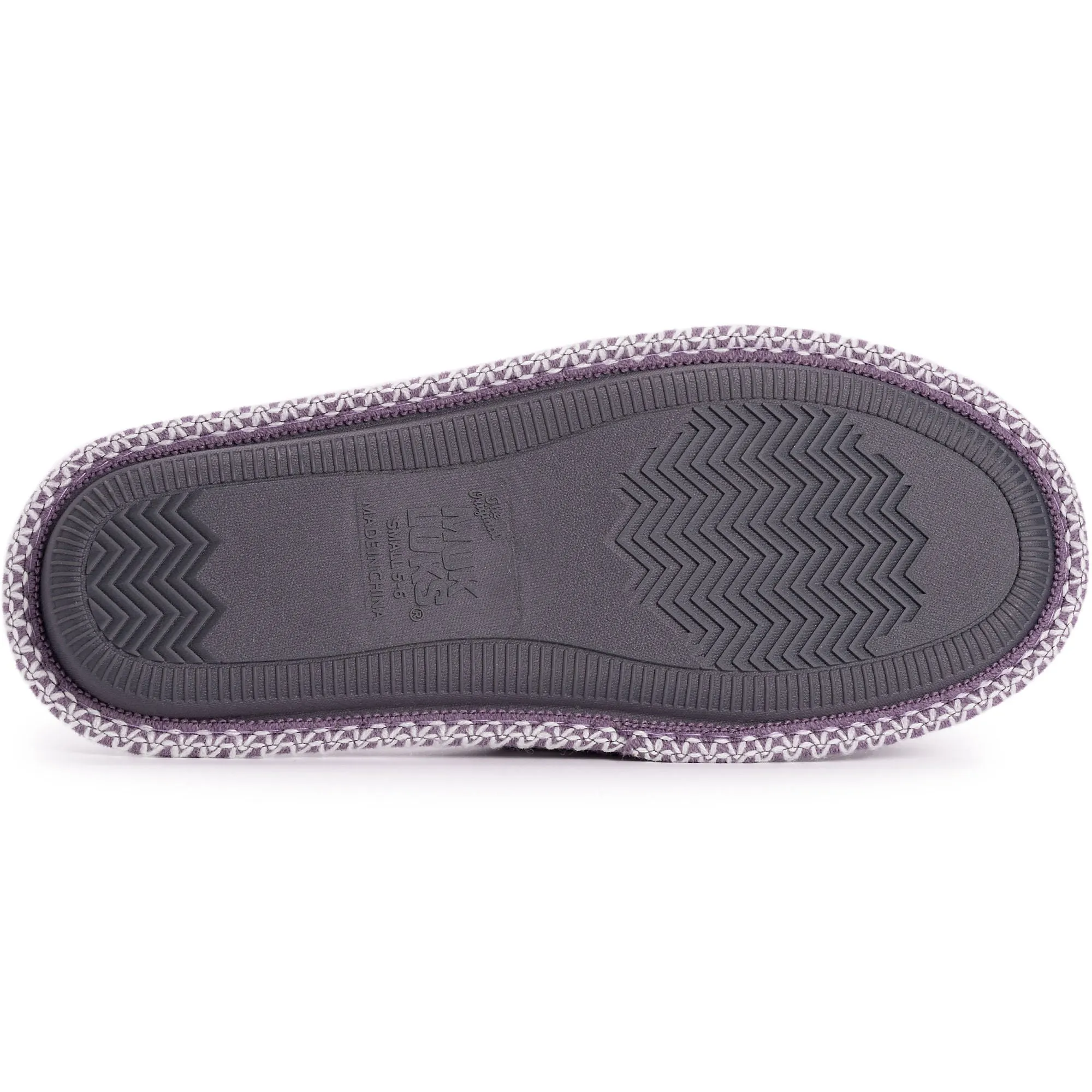 Muk Luks Women's Rita Washable Slippers - Lilac/Ivory