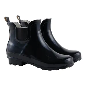 mySTYLE Women's Rain Boots, Black
