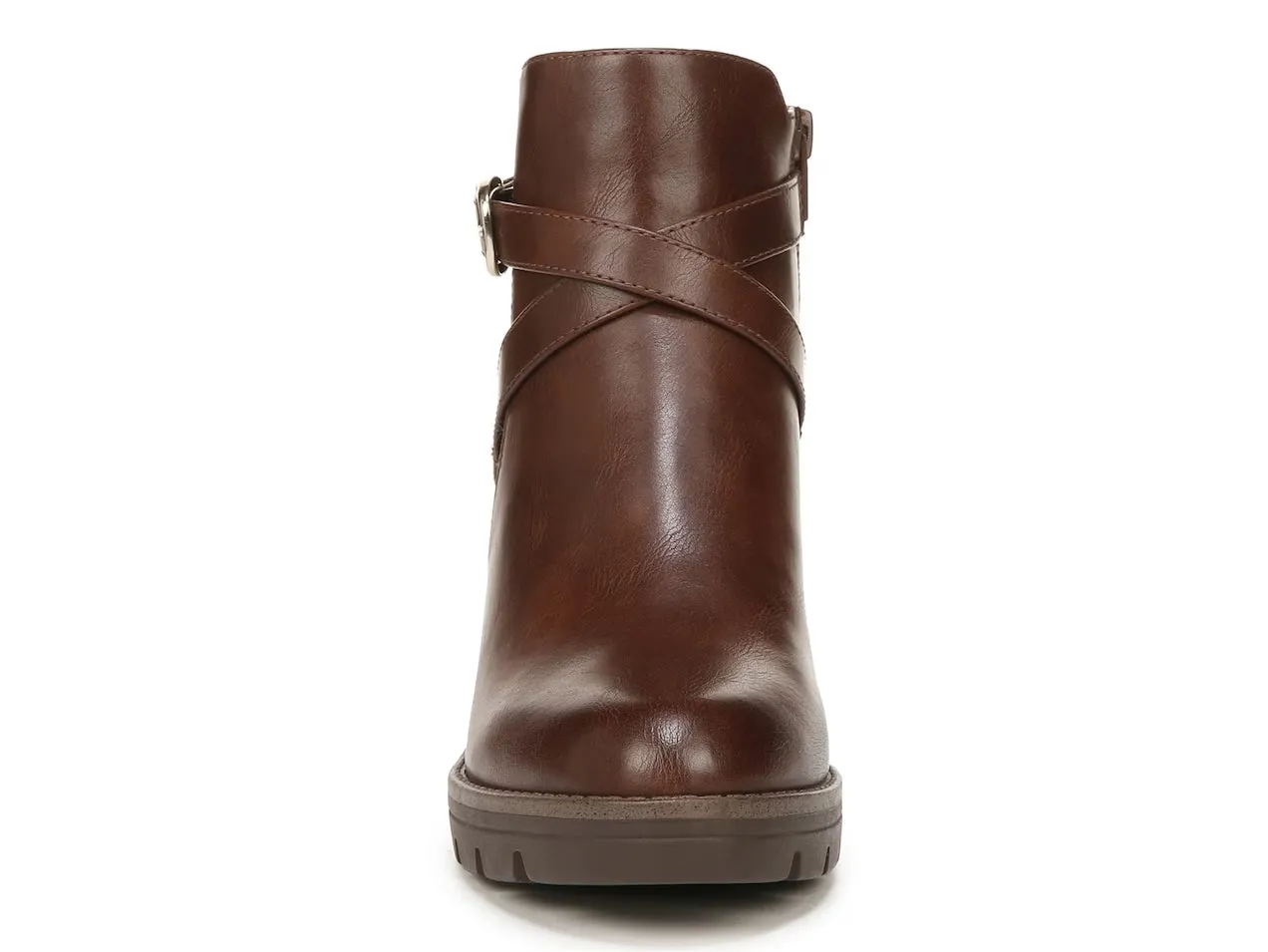 Naturalizer Madalynn Black Cinnamon Fashion Buckle Water Repellent Ankle Boots