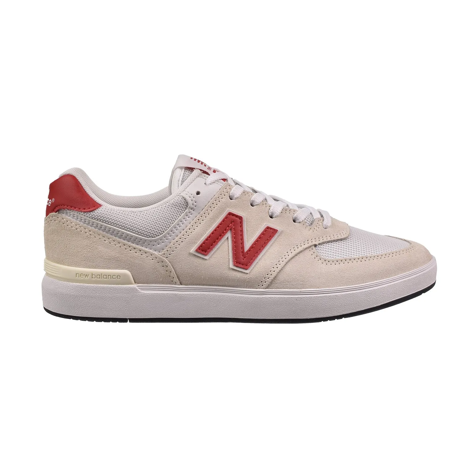 New Balance 574 Men's Shoes White-Red