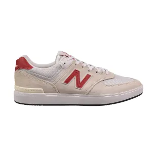New Balance 574 Men's Shoes White-Red