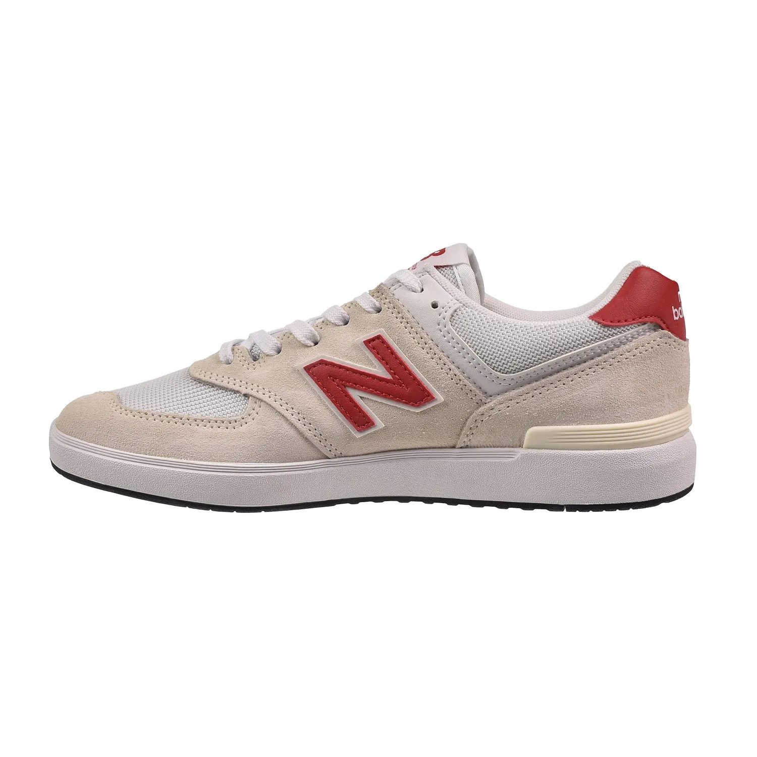 New Balance 574 Men's Shoes White-Red