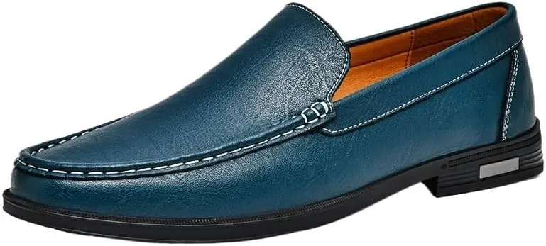 New Business Flat Shoes Men Formal Dress Leather Shoes Men's Loafers British Oxfords Male Wedding Party Shoe
