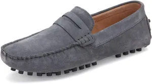 New Men's Shoes Loafers for Men Suede Vamp Driving Penny Moccasins Loafers Flexible Flat Heel Slip Resistant Anti-Slip Prom Slip-ons