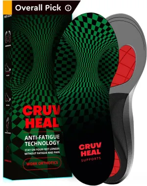 (New) Plantar Fasciitis Relief - Shoe Insoles Men Women - Medium Arch Support - Anti-Fatigue Work Boot Insoles - Orthotic Shoe Insert - Running Athletic Insoles (L, Green)