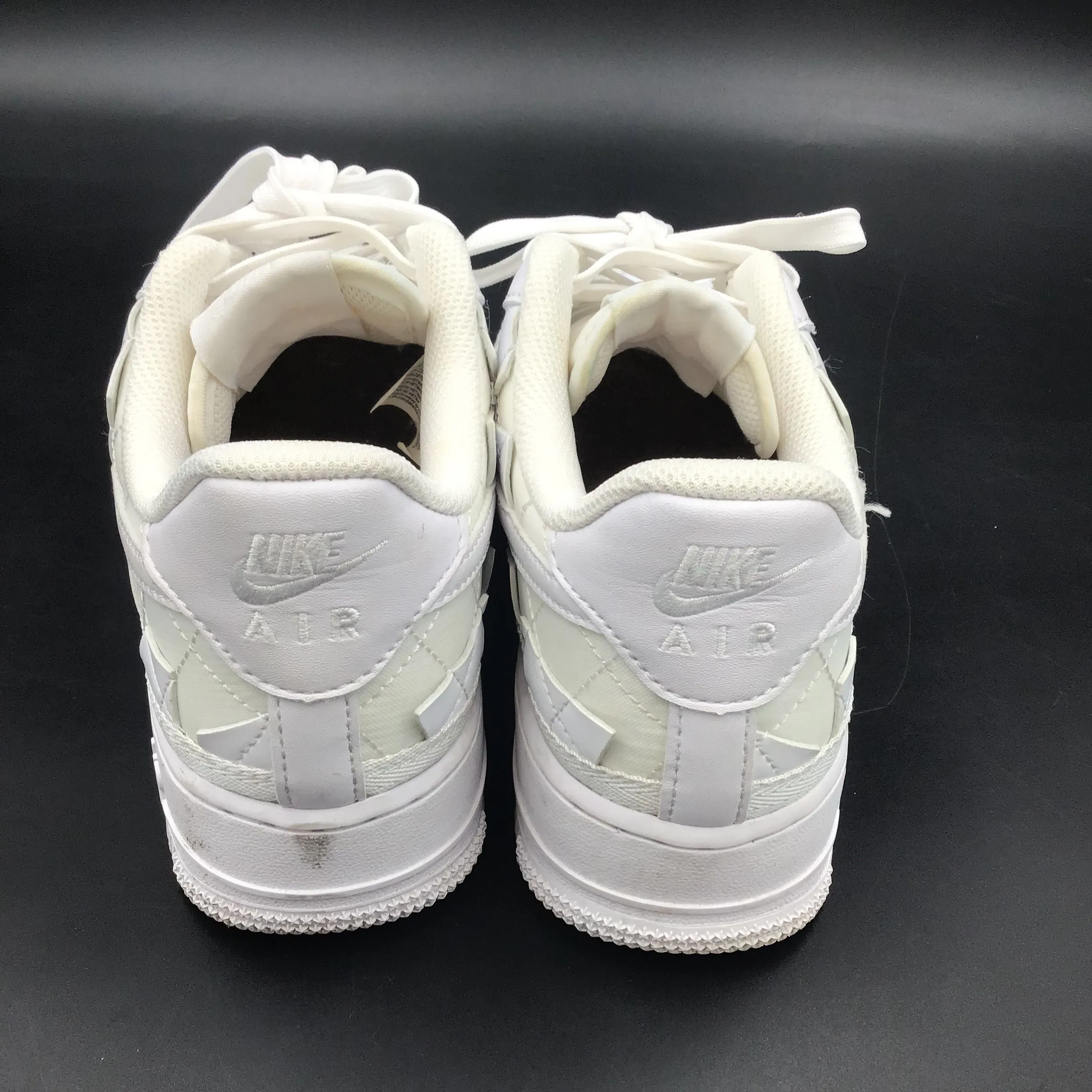 Nike Air Force 1 Low Women's Billie Eilish Triple White Sneakers-Size: 7 ( COA)