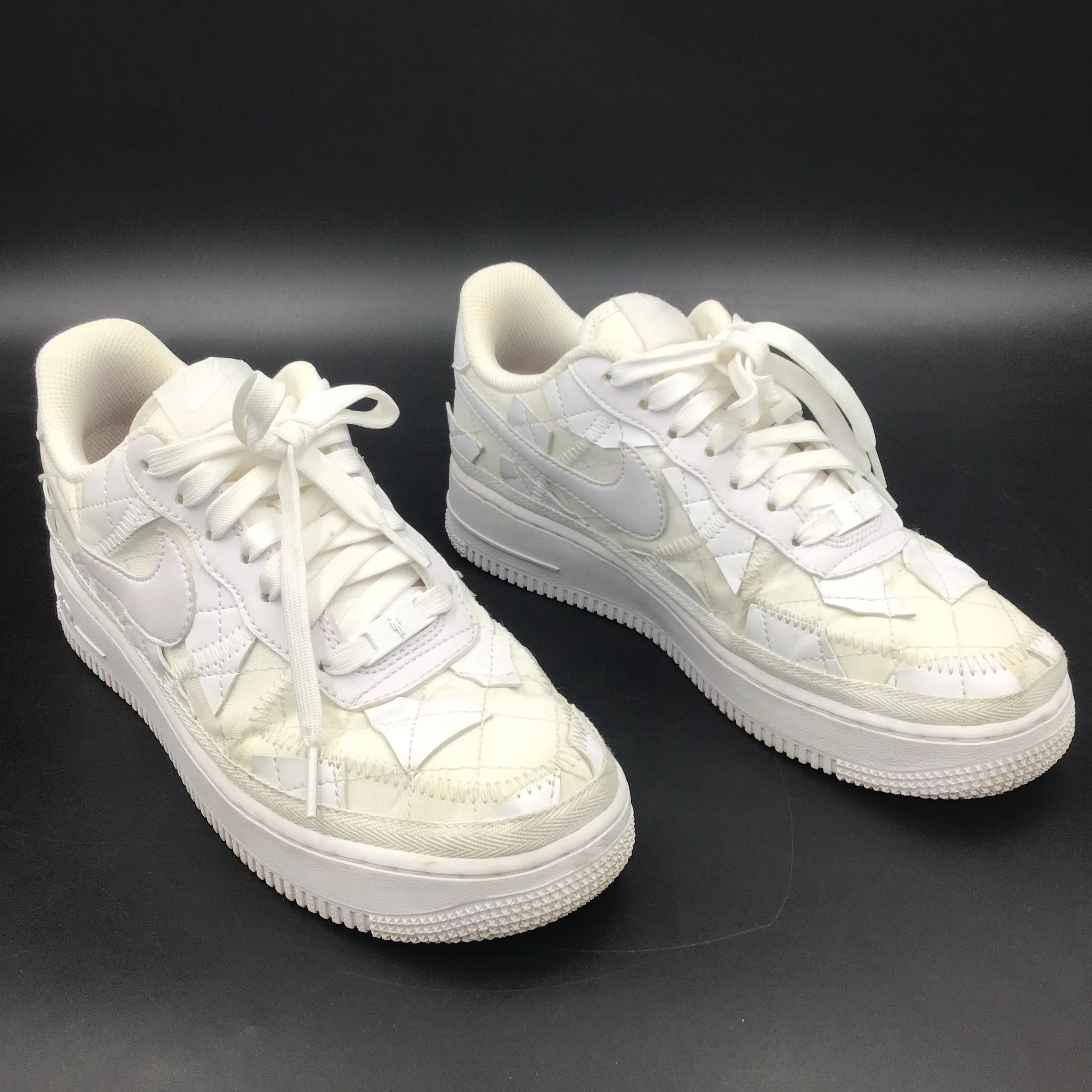 Nike Air Force 1 Low Women's Billie Eilish Triple White Sneakers-Size: 7 ( COA)