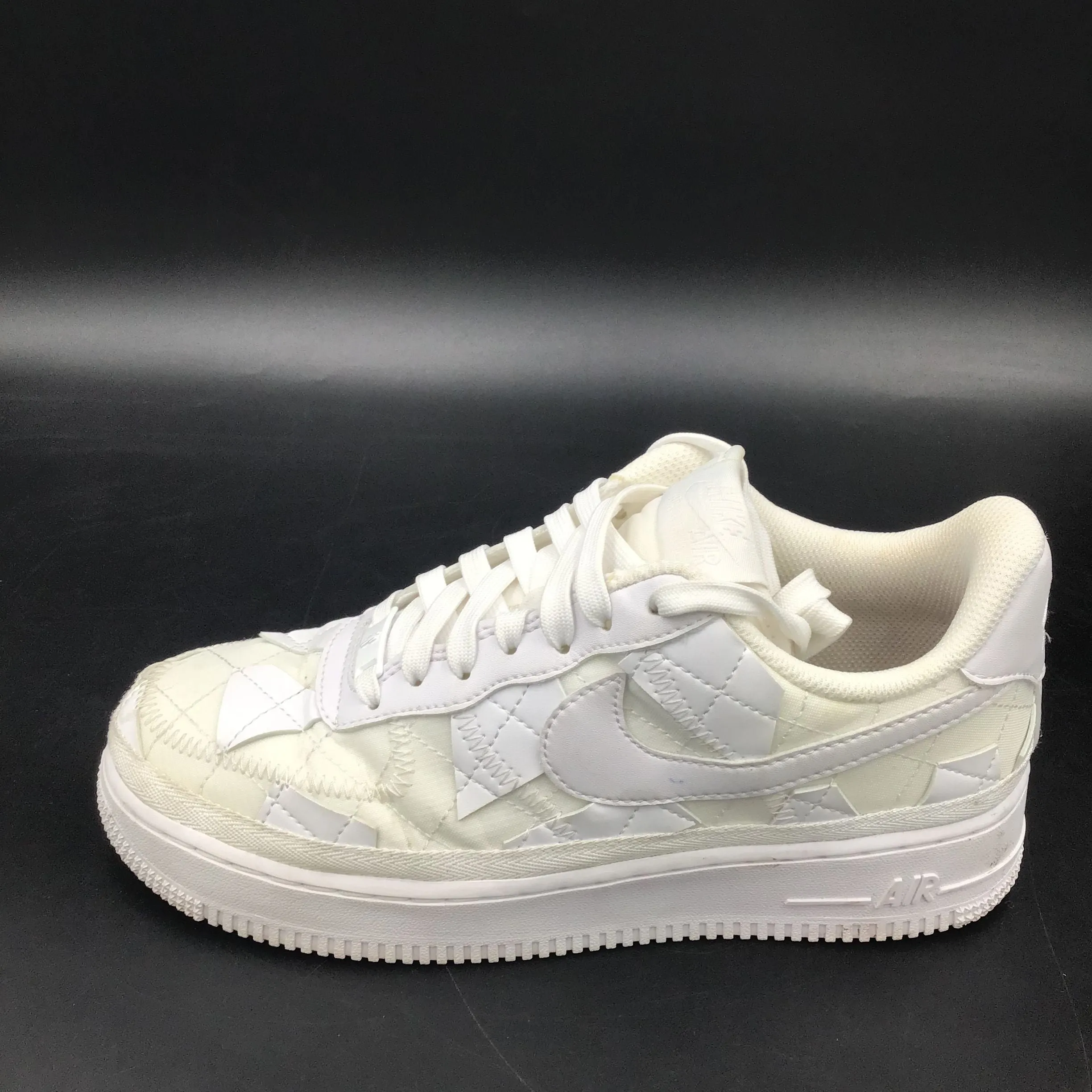 Nike Air Force 1 Low Women's Billie Eilish Triple White Sneakers-Size: 7 ( COA)