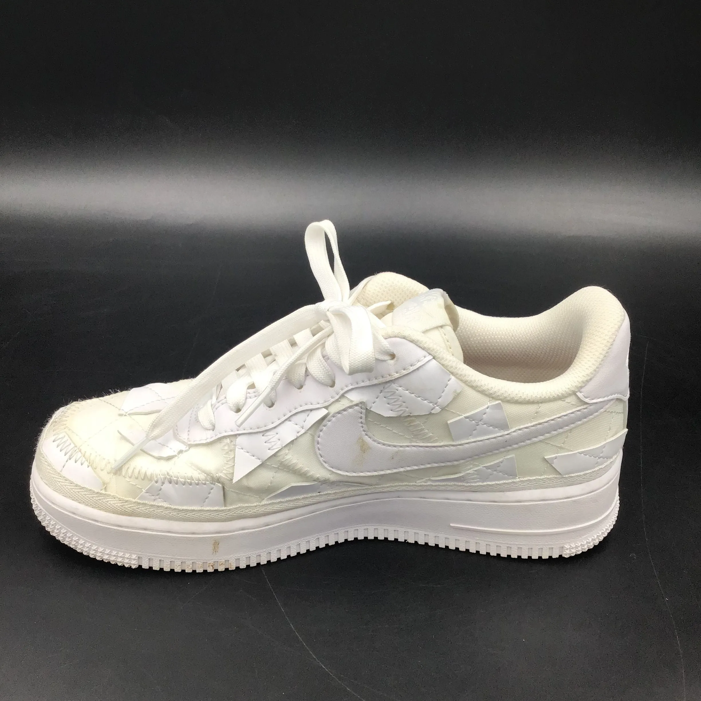 Nike Air Force 1 Low Women's Billie Eilish Triple White Sneakers-Size: 7 ( COA)