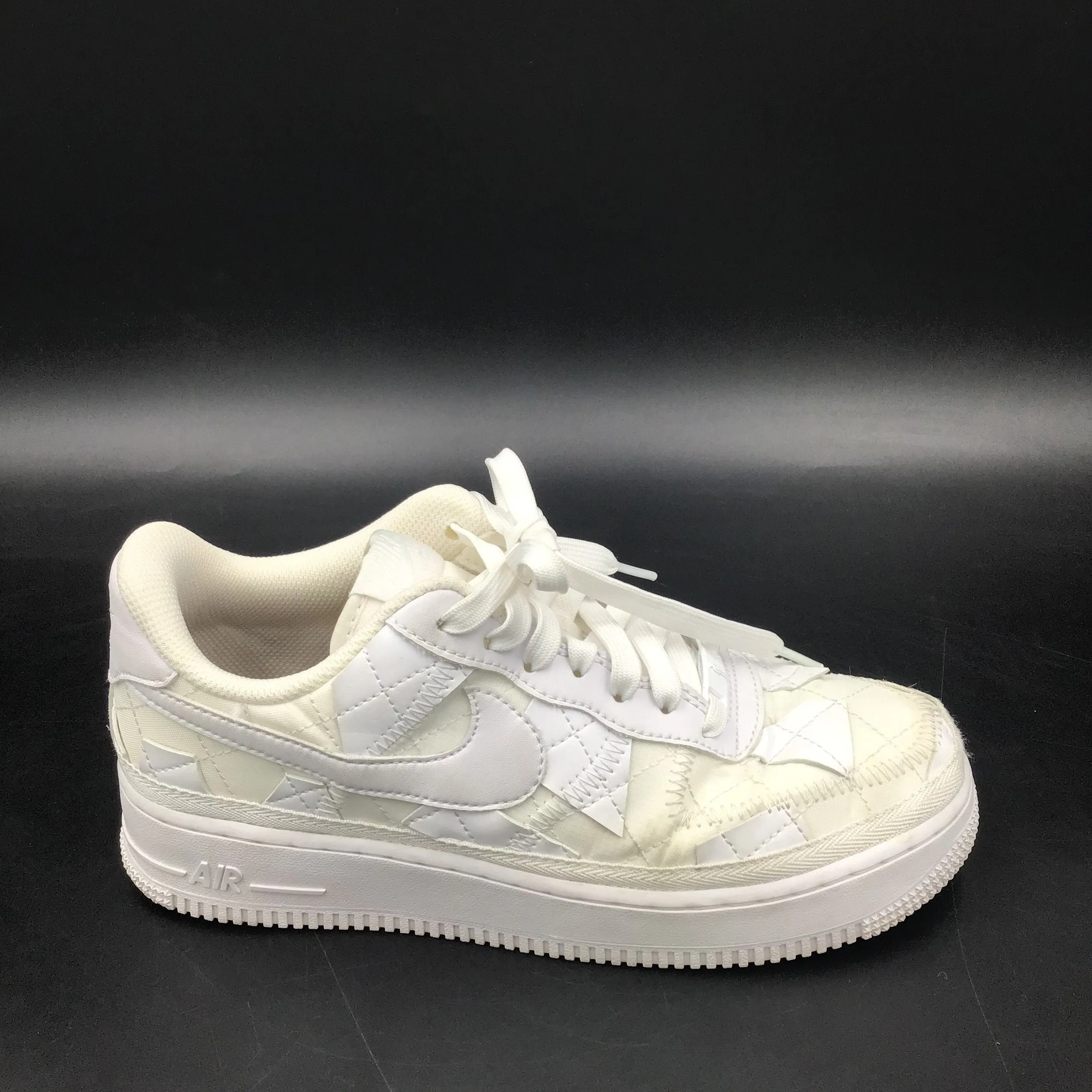 Nike Air Force 1 Low Women's Billie Eilish Triple White Sneakers-Size: 7 ( COA)