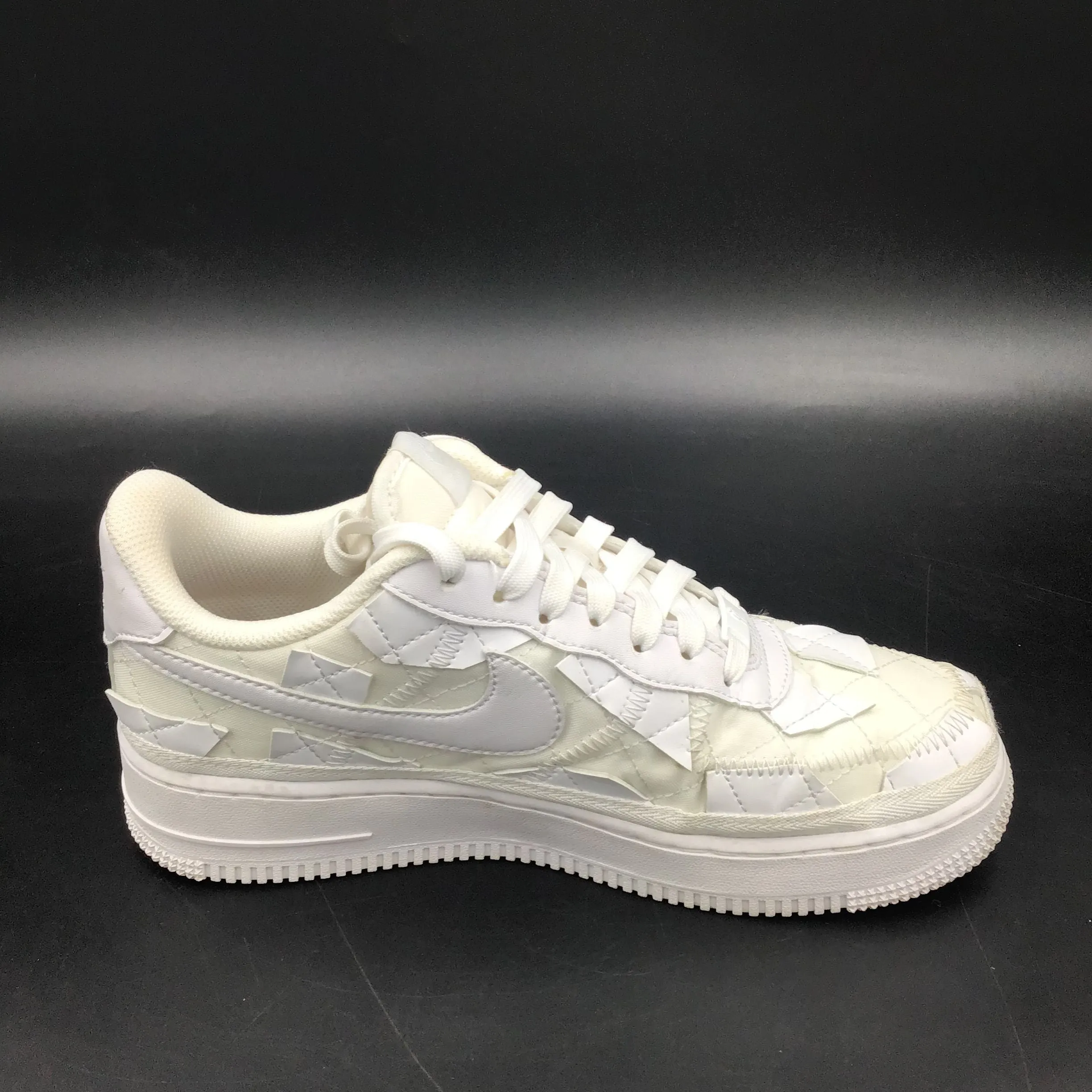Nike Air Force 1 Low Women's Billie Eilish Triple White Sneakers-Size: 7 ( COA)