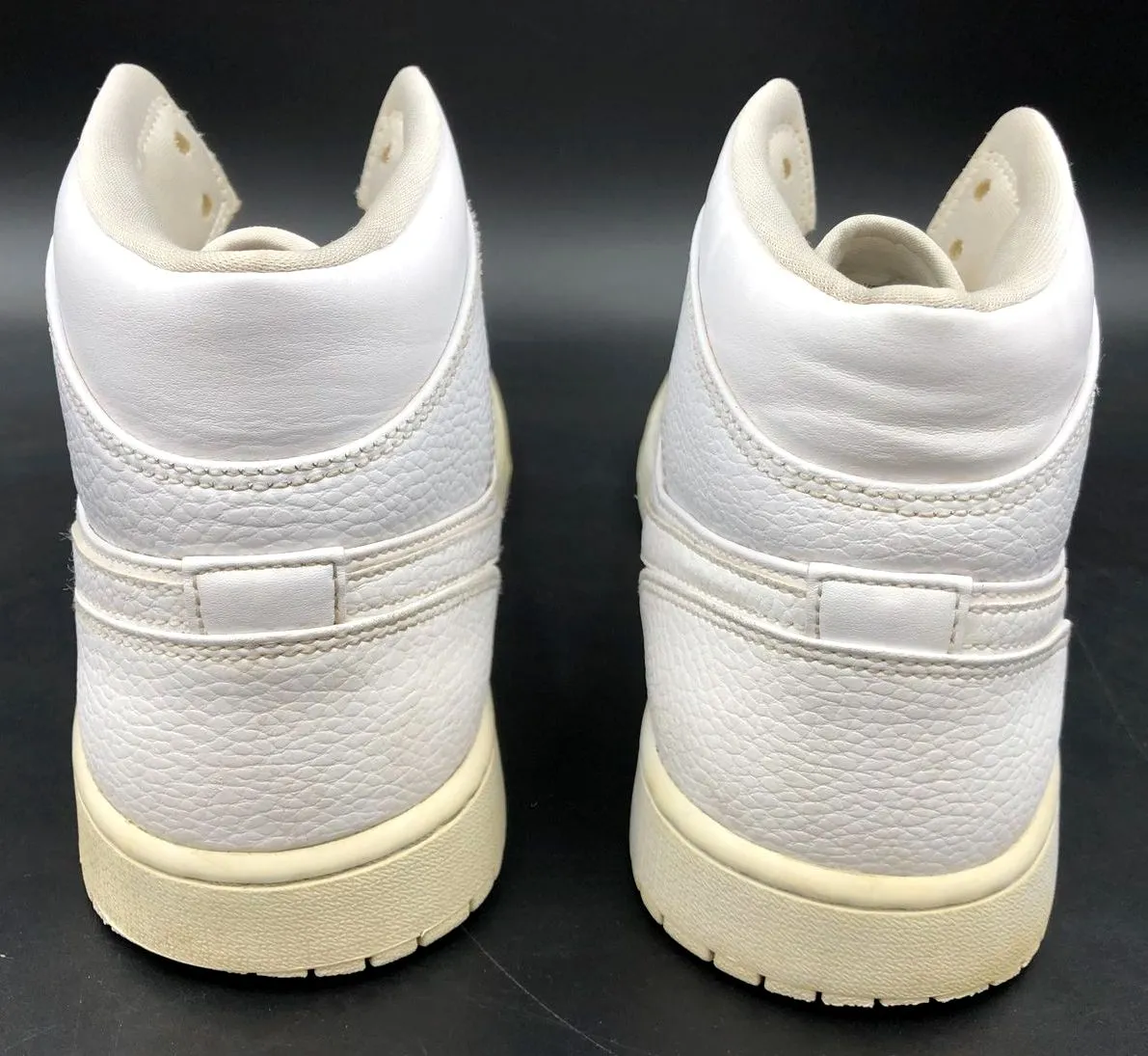 Nike Air Jordan 1 Mid 'Triple White' 2020 Men's Sneakers - Size 11 ( COA)
