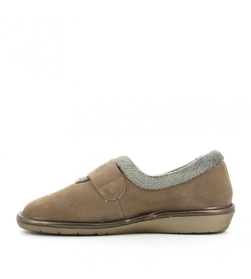 Nordikas 6348-O - Stone Suede / Snow-Grey Trim