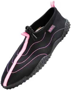 NORTY Womens 5-10 Black/Pink Toggle Watershoe 38793