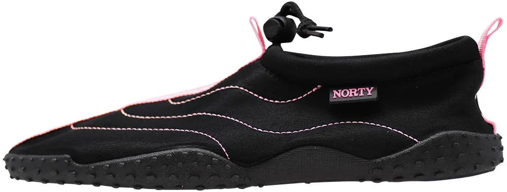 NORTY Womens 5-10 Black/Pink Toggle Watershoe 38793