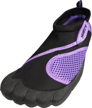 Norty WOMEN'S 5-10 WATER SHOE 5 TOE BLACK PURPLE