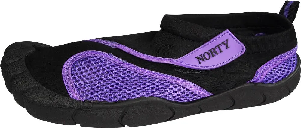 Norty WOMEN'S 5-10 WATER SHOE 5 TOE BLACK PURPLE