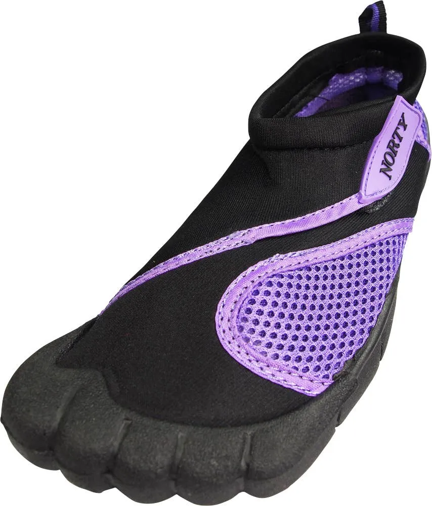 Norty WOMEN'S 5-10 WATER SHOE 5 TOE BLACK PURPLE