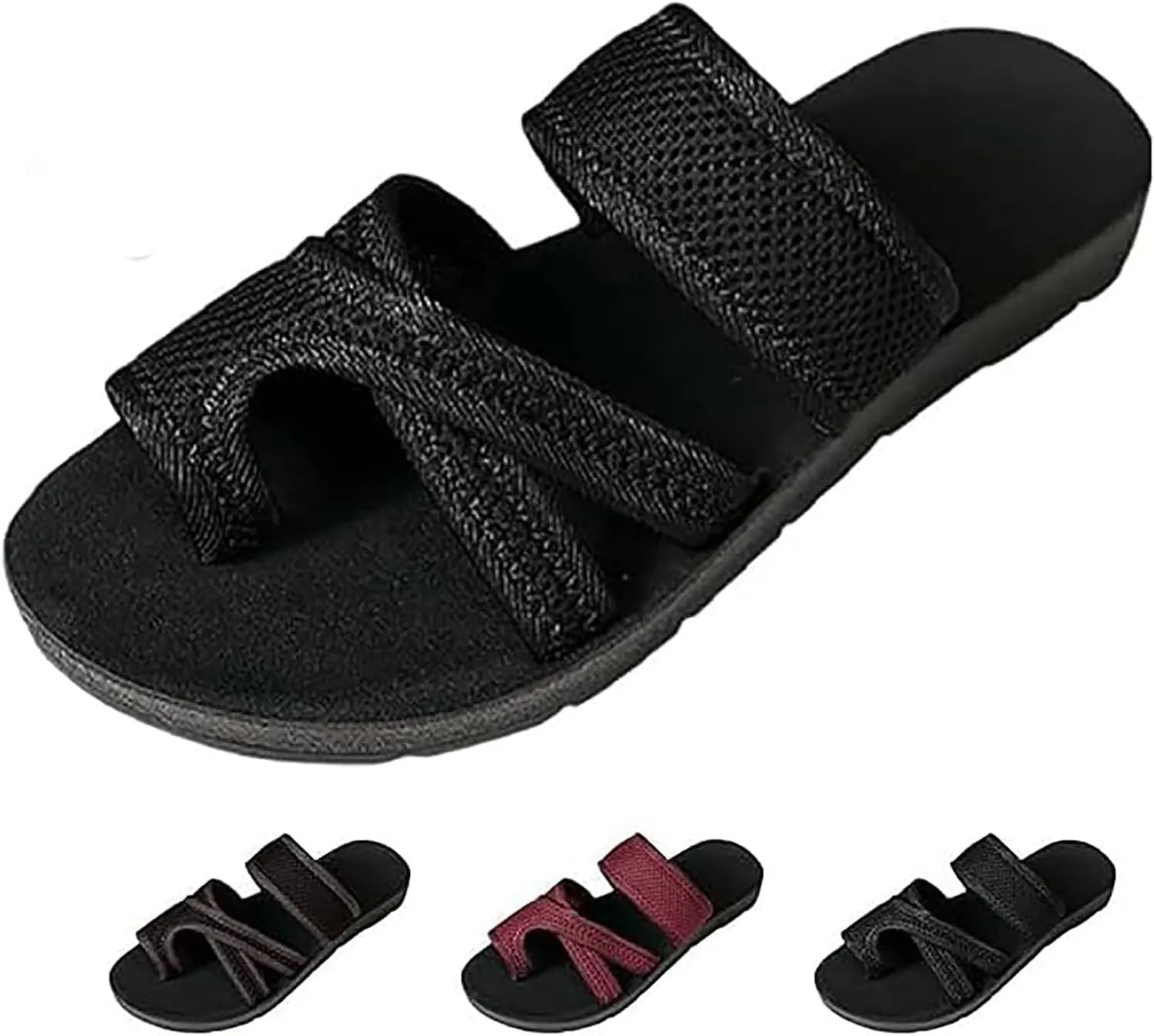 Orthopedic Sandals for Women Breathable Summer Slippers Hollow Mesh Slides with Arch Support Comfortable Mesh Non Slip Flip Flops for Beach Walking All Day 2025 Spring