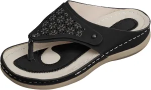 Orthopedic Sandals for Women Wide Width Comfortable Recovery Footwear Orthotic Arch Support Thick Cushion Platform Non Slip Sole Beach Fashion