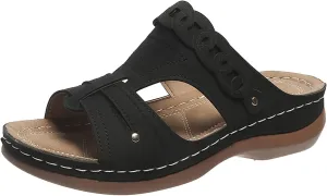 Orthopedic Sandals for Women with Backstrap Orthotic Womens Dress Sandals Orthopedic Comfort Sandals for Walking Orthopedic Women's Wide Width Flip Flops Womens Sandals with Arch Support Dressy