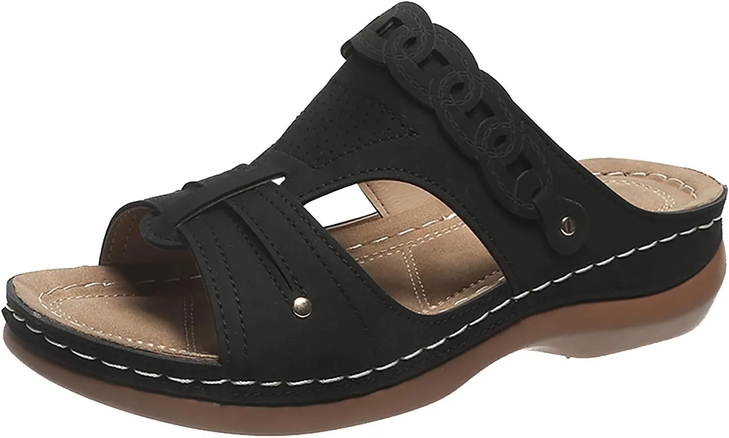 Orthopedic Sandals for Women with Backstrap Orthotic Womens Dress Sandals Orthopedic Comfort Sandals for Walking Orthopedic Women's Wide Width Flip Flops Womens Sandals with Arch Support Dressy
