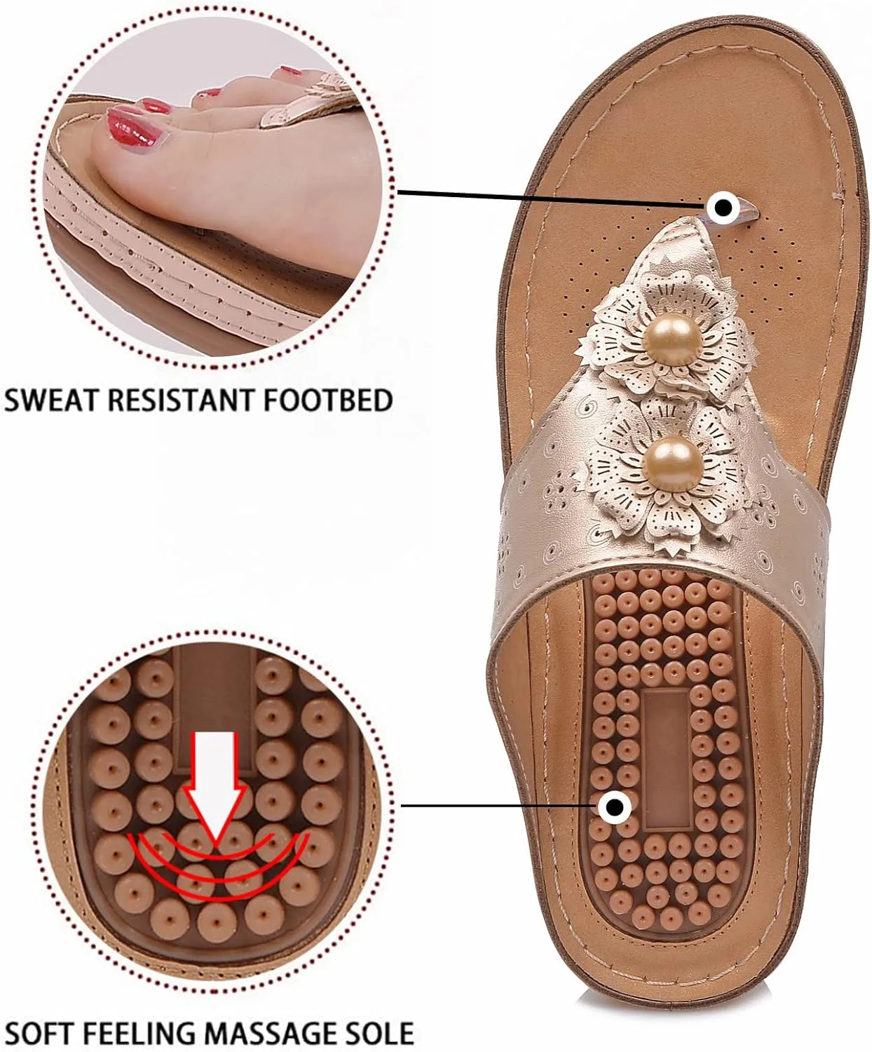 Orthopedic Sandals with Back Strap Orthopedic Womens Fashion Sandals Orthopedic Flip Flops Women 6 Orthotic Womens Sandals Comfortable Dressy Arch Support Womens Summer Shoes Support