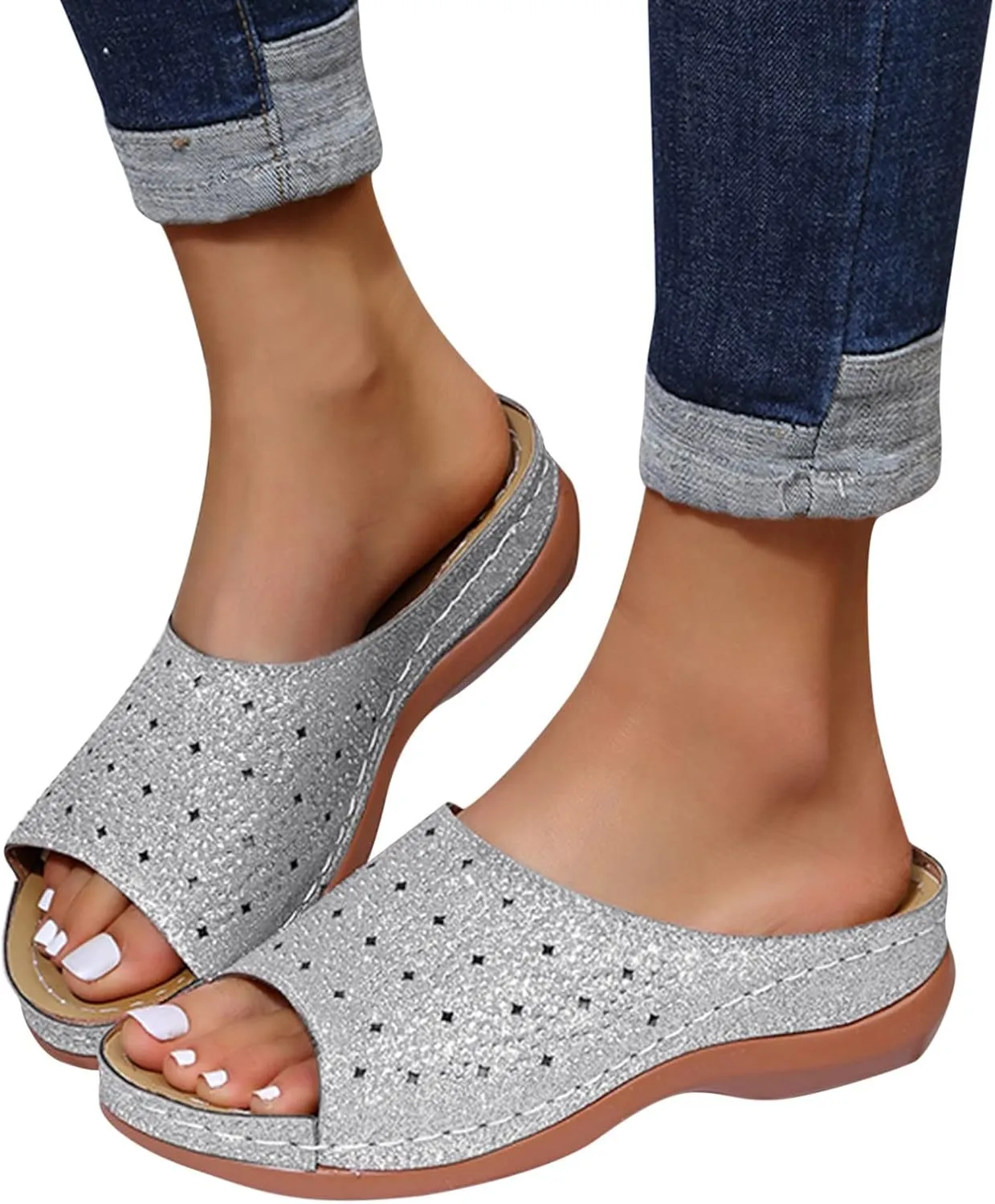 Orthopedic Sandals with Support Orthopedic Summer Shoes Women Comfortable Women's Sandals Orthotic Womens Summer Strappy Sandals Summer Dressy Sexy Sandals with Heels for Women 2025 with Straps