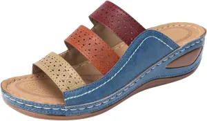 Orthopedic Slippers Women Orthotic Sandals with Heels Orthopedic Womens Extra Wide Sandals Orthotic Sandals for Women 2025 Comfortable Arch Support Orthopedic Womens Sandals Wide Width Casual
