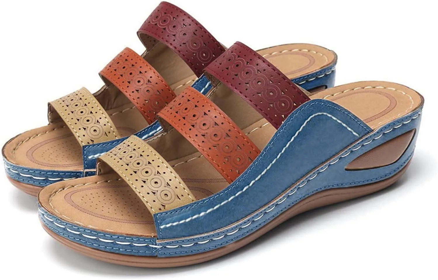 Orthopedic Slippers Women Orthotic Sandals with Heels Orthopedic Womens Extra Wide Sandals Orthotic Sandals for Women 2025 Comfortable Arch Support Orthopedic Womens Sandals Wide Width Casual