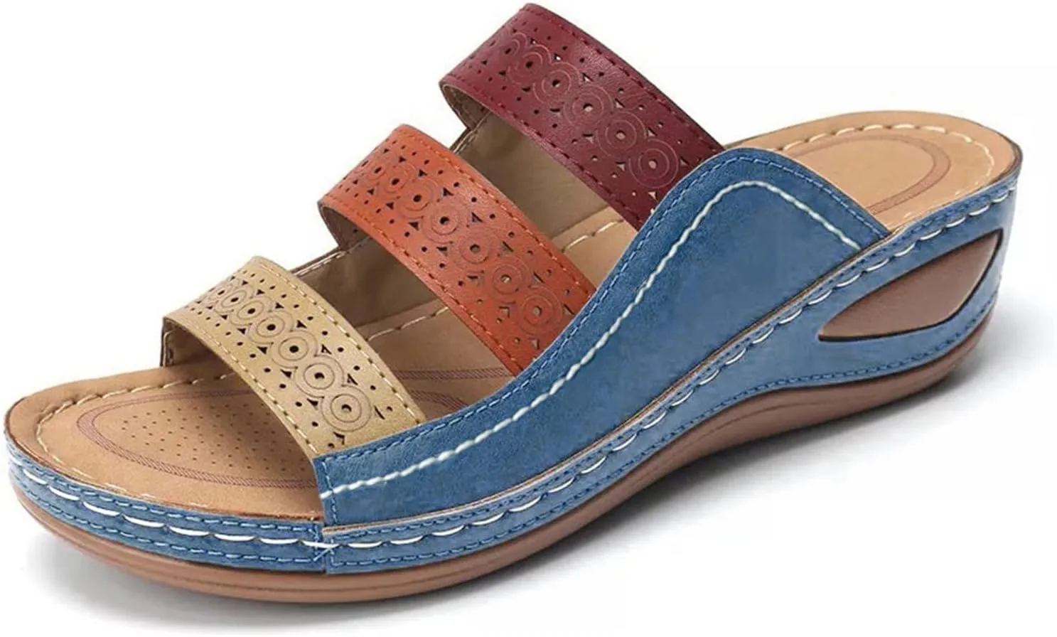 Orthopedic Slippers Women Orthotic Sandals with Heels Orthopedic Womens Extra Wide Sandals Orthotic Sandals for Women 2025 Comfortable Arch Support Orthopedic Womens Sandals Wide Width Casual