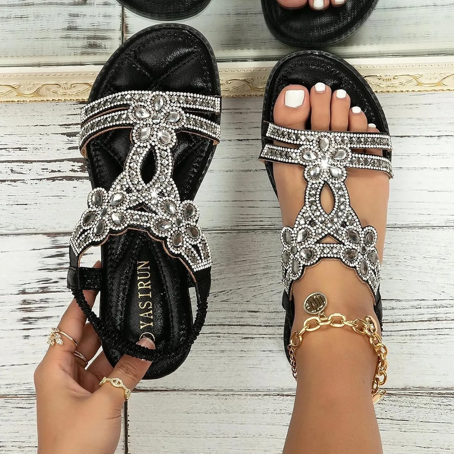 Orthotic Slippers with Arch Support Orthotic Wide Foot Sandals for Women Slide On Sandals for Women Dressy Orthotic Ladies Dress Sandals Low Heel Orthopedic Summer Sandals for Women 2025