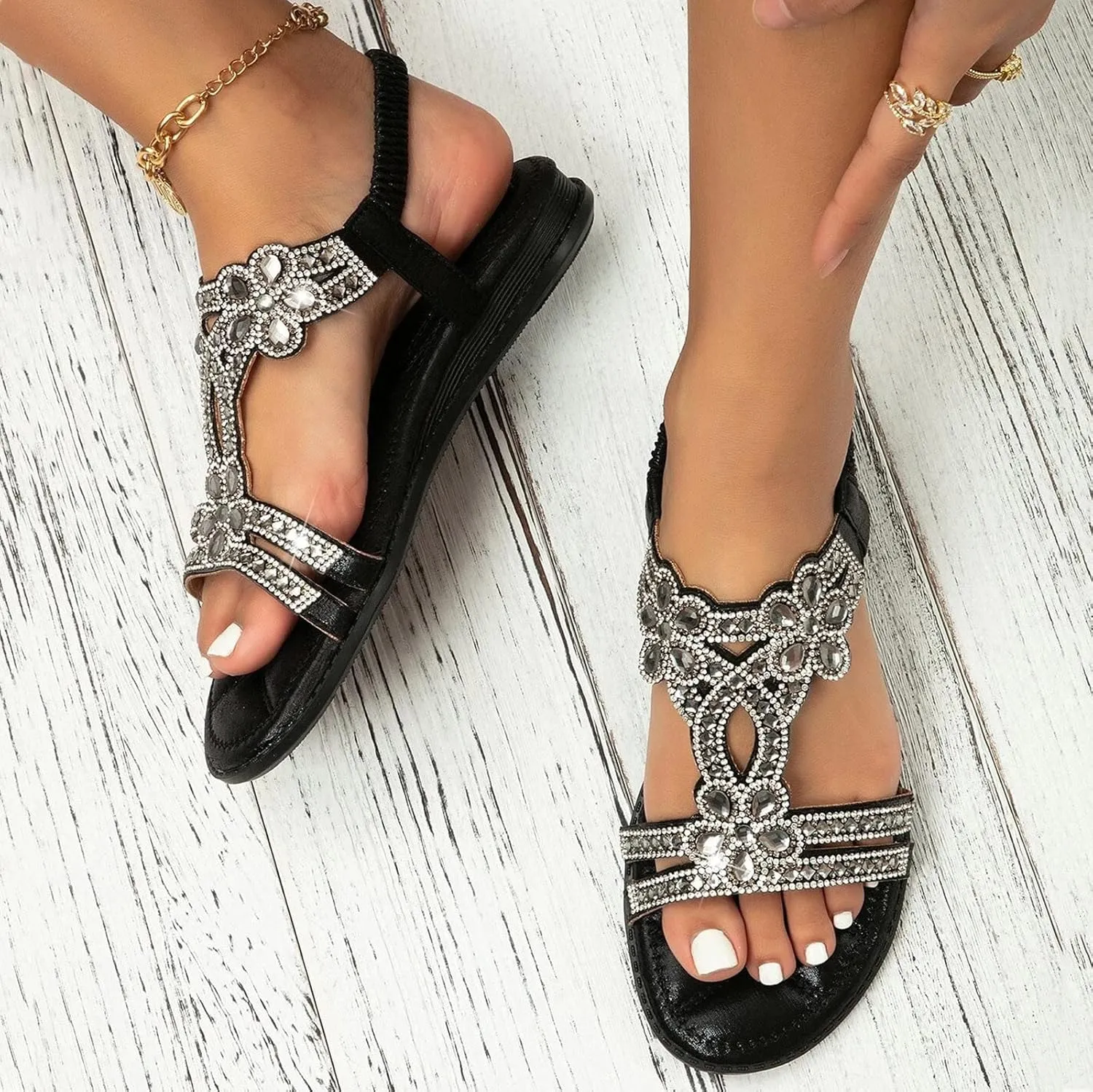 Orthotic Slippers with Arch Support Orthotic Wide Foot Sandals for Women Slide On Sandals for Women Dressy Orthotic Ladies Dress Sandals Low Heel Orthopedic Summer Sandals for Women 2025