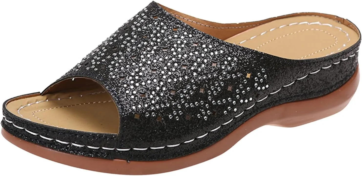 Orthotic Slippers with Back Orthotic Womens Strappy Sandals Orthopedic Sandalias OrtopDicas De Mujer Orthopedic Extra Wide Sandals for Women Wide Width Comfortable Sandals for Women Dressy