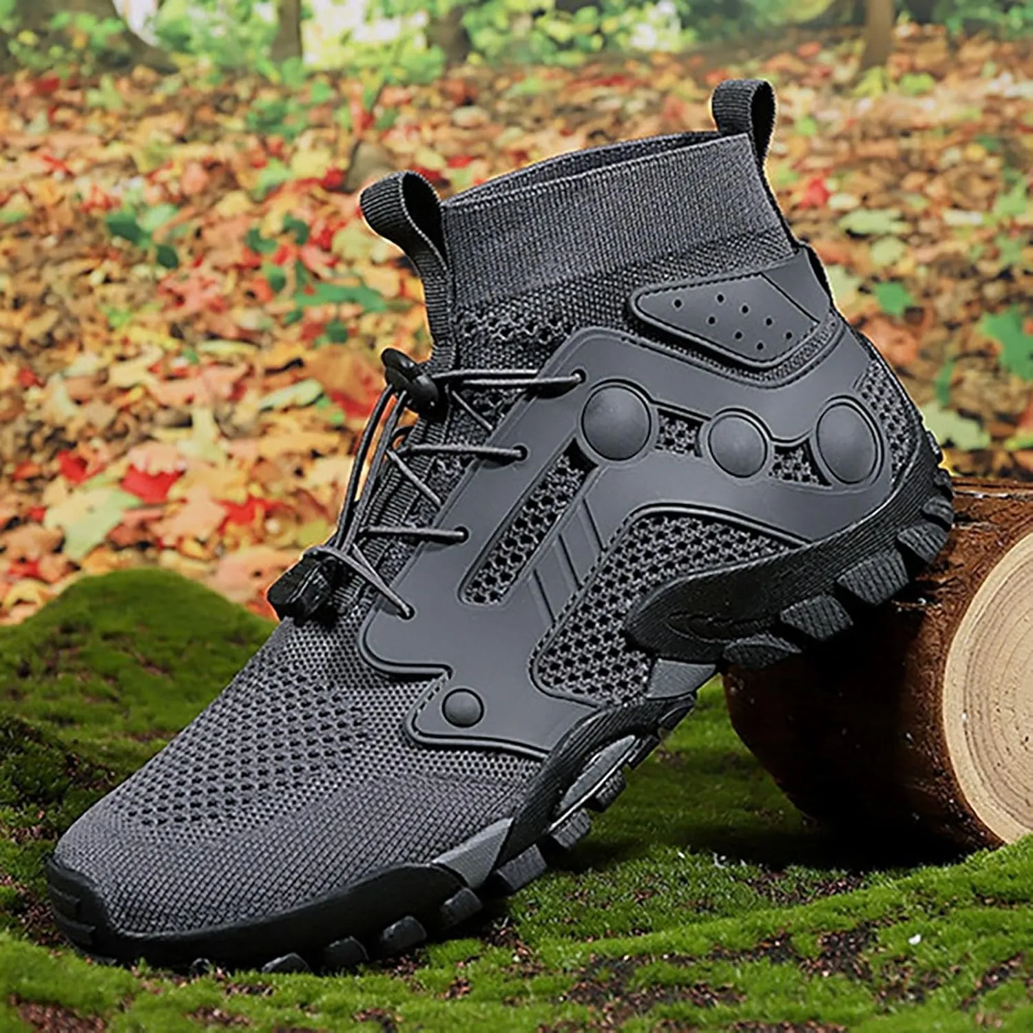 Outdoor Hiking Shoes Men Non Slip Hiking Work Clothes Sports Shoes Swimming Wading Off Road and River Sneaker for Men Men's F