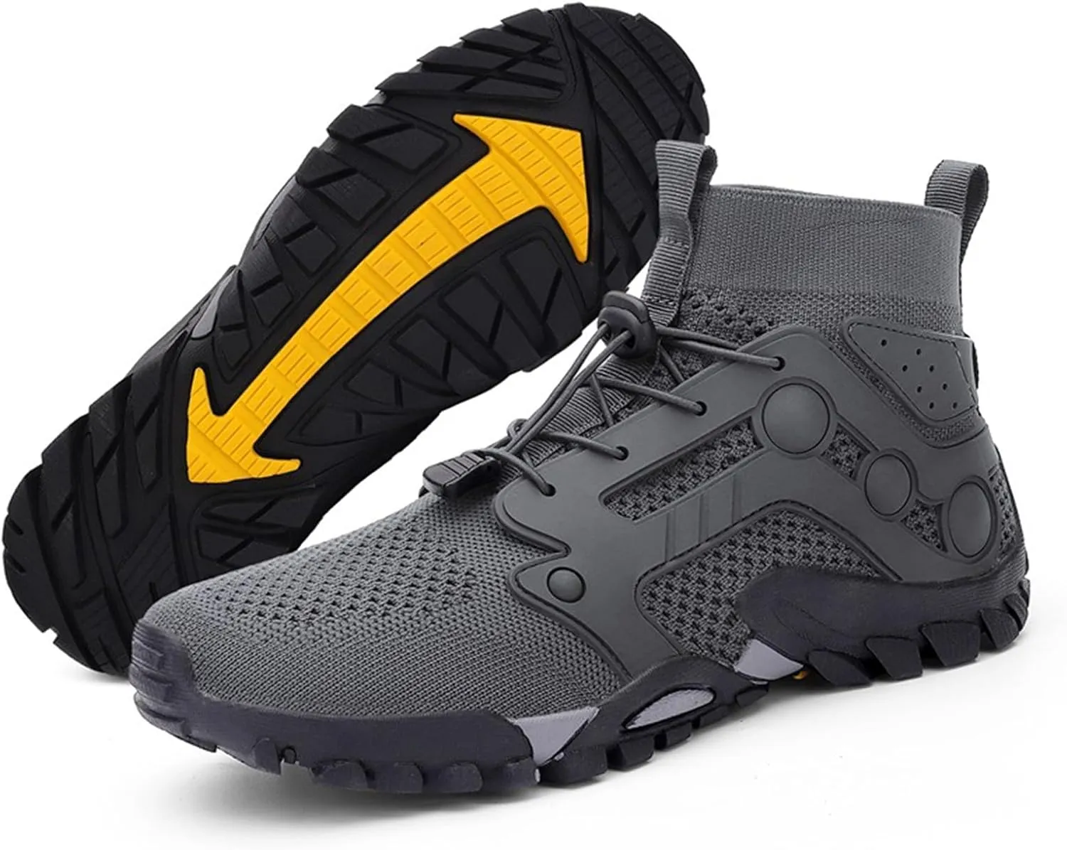 Outdoor Hiking Shoes Men Non Slip Hiking Work Clothes Sports Shoes Swimming Wading Off Road and River Sneaker for Men Men's F