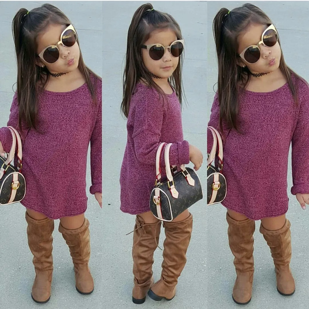 Over the knee boots (Kids Tan)