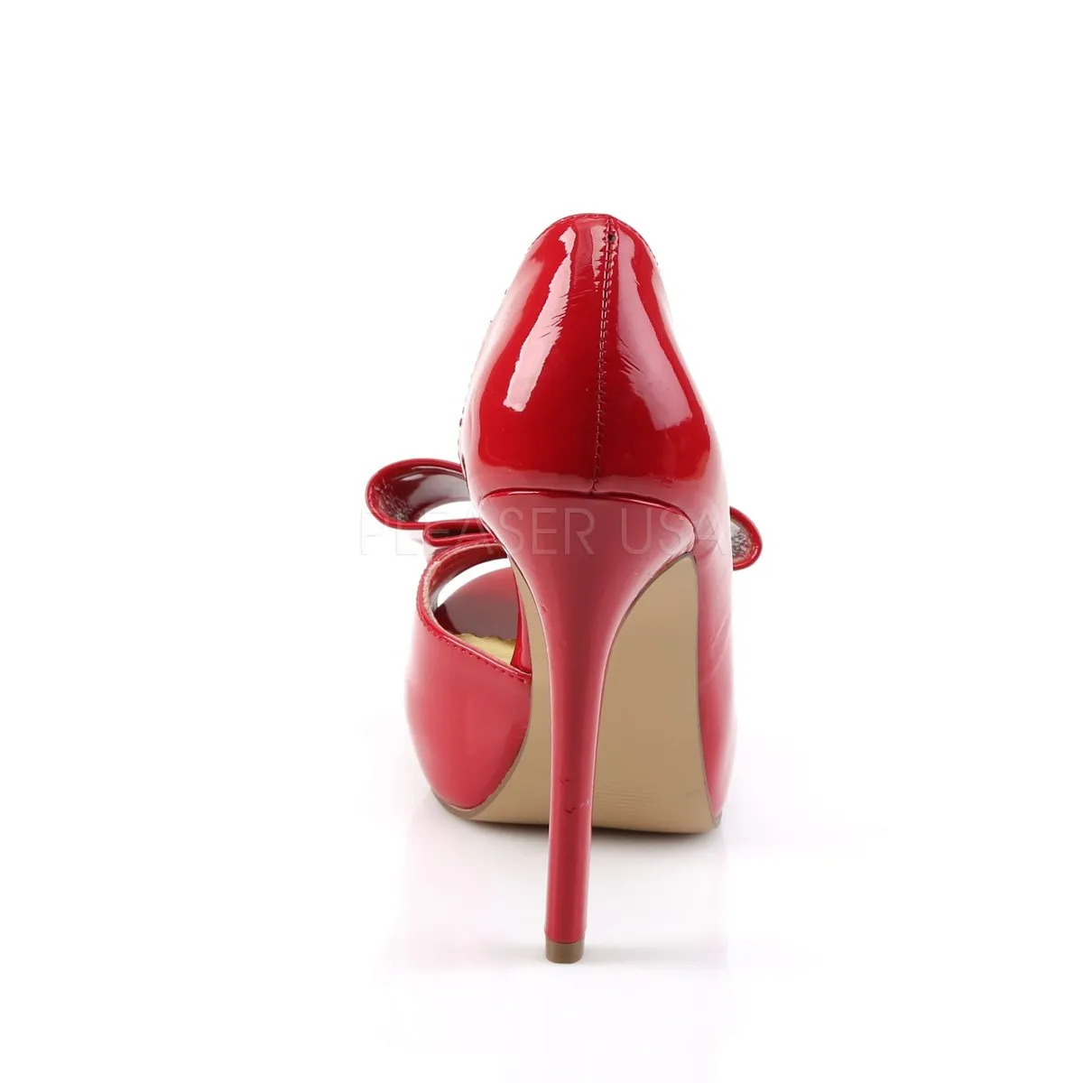 Peep Toe d'Orsay Pump with Toe Bow 5-inch Heel LUMINA-32