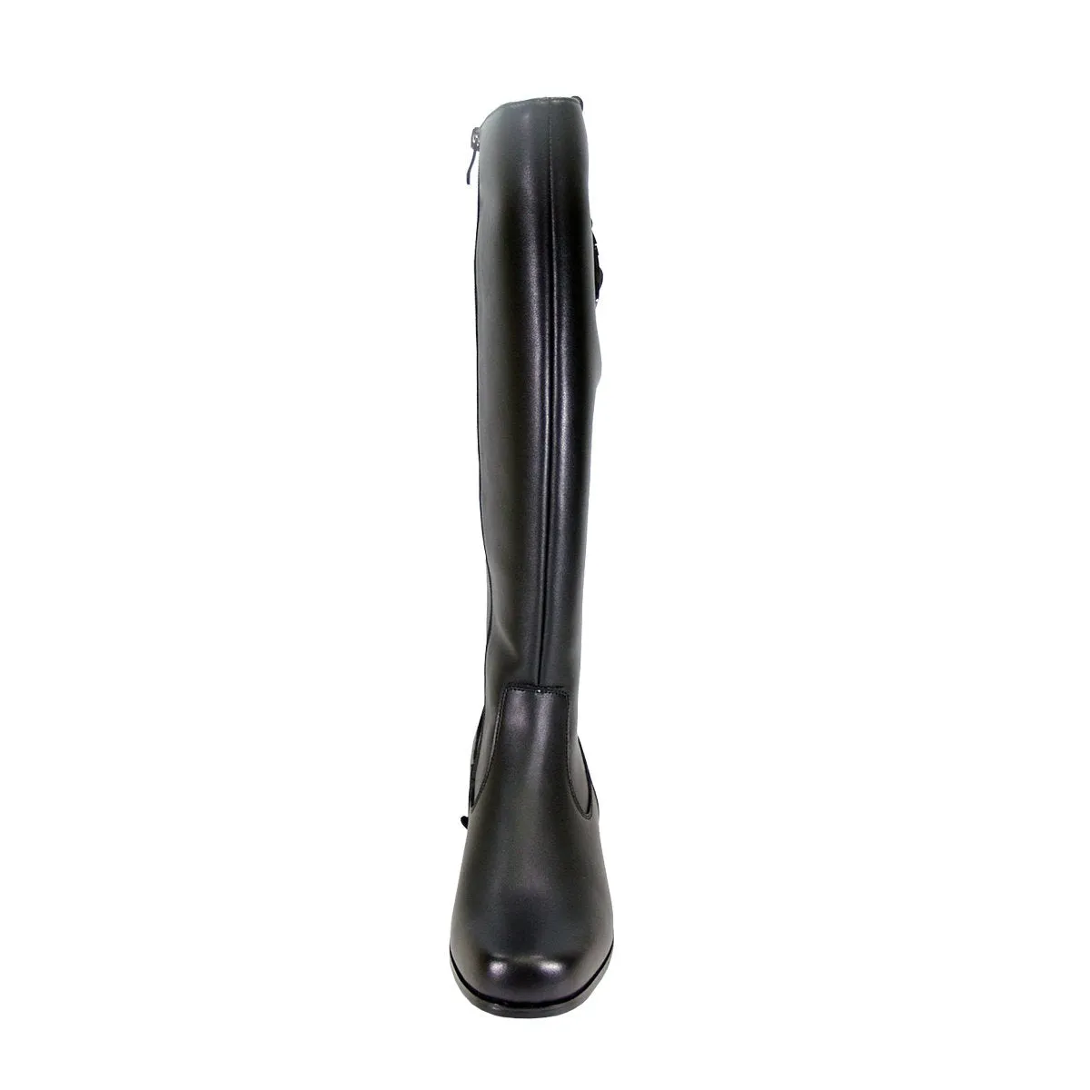 PEERAGE Carolyn Women's Wide Width Leather Boots with Zipper