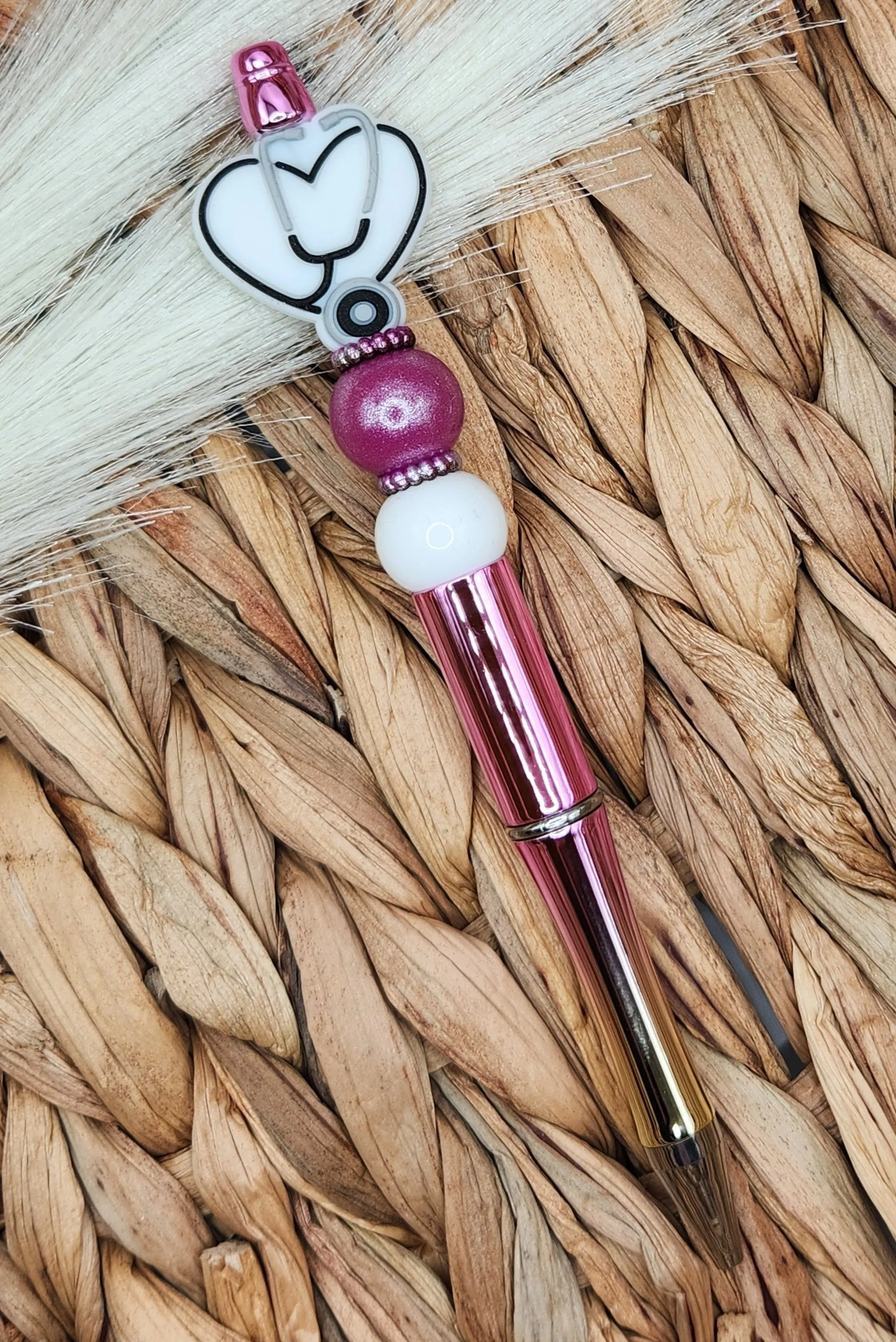 Pen-Stethoscope Heart (White)