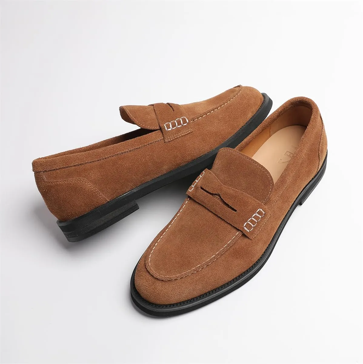 Penny Loafers for Men - Genuine Leather Casual Slip On Mens Loafers