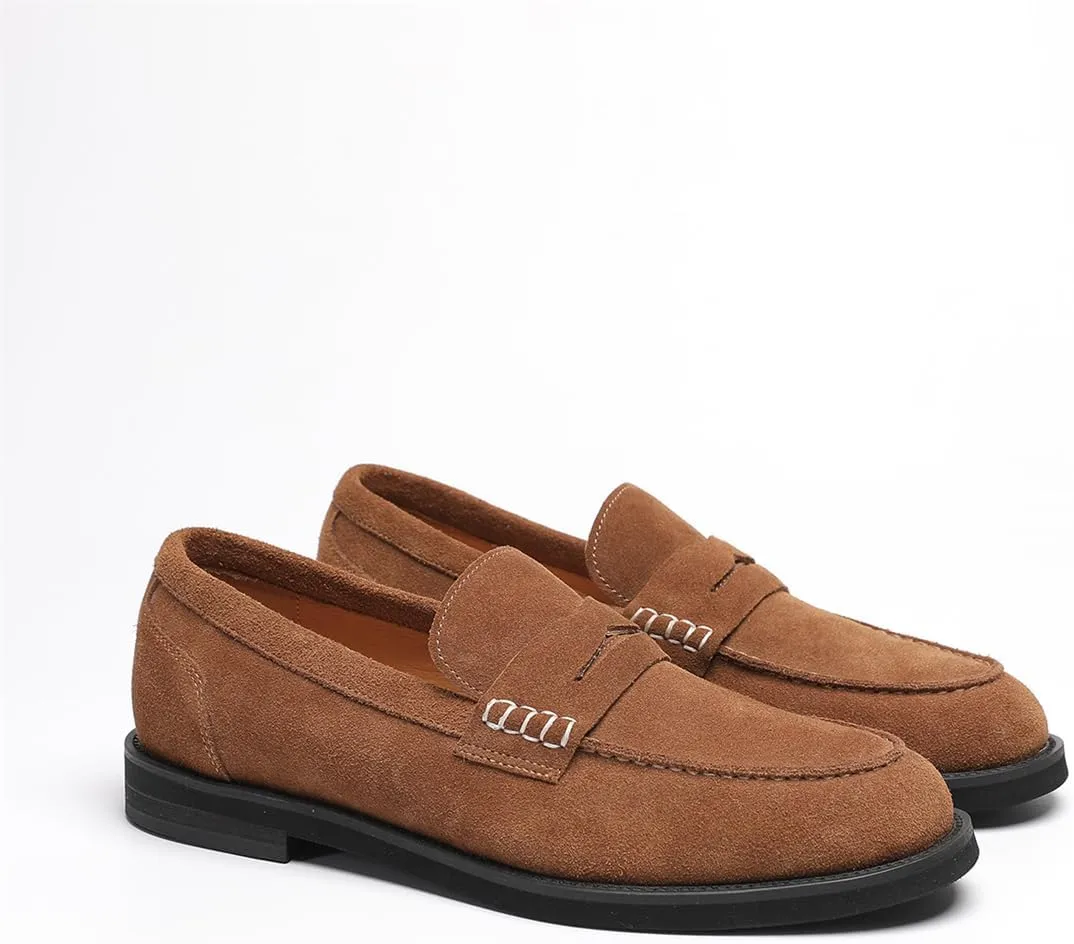 Penny Loafers for Men - Genuine Leather Casual Slip On Mens Loafers
