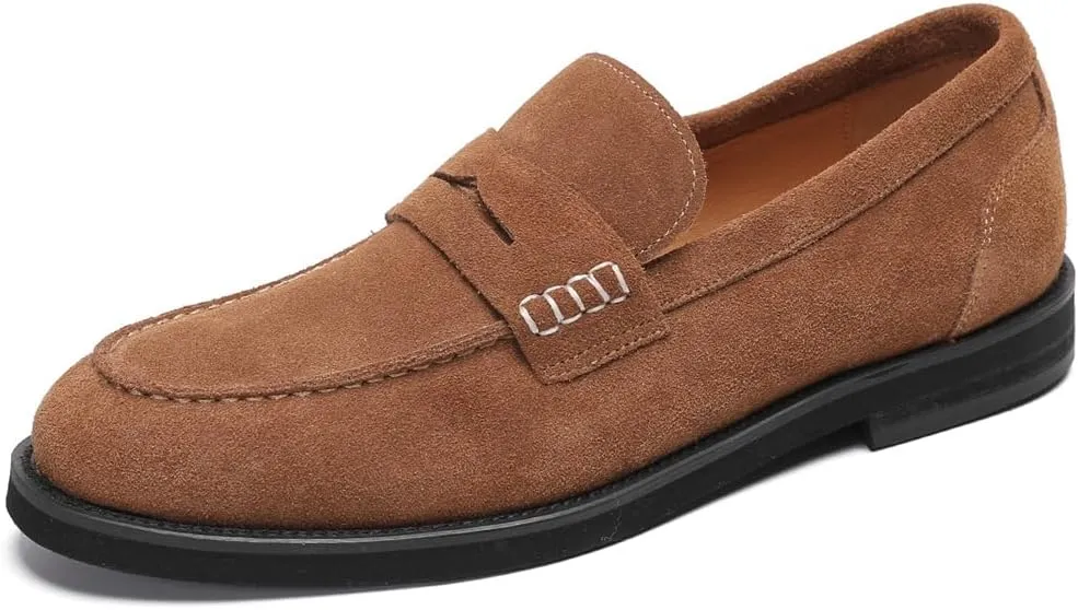 Penny Loafers for Men - Genuine Leather Casual Slip On Mens Loafers