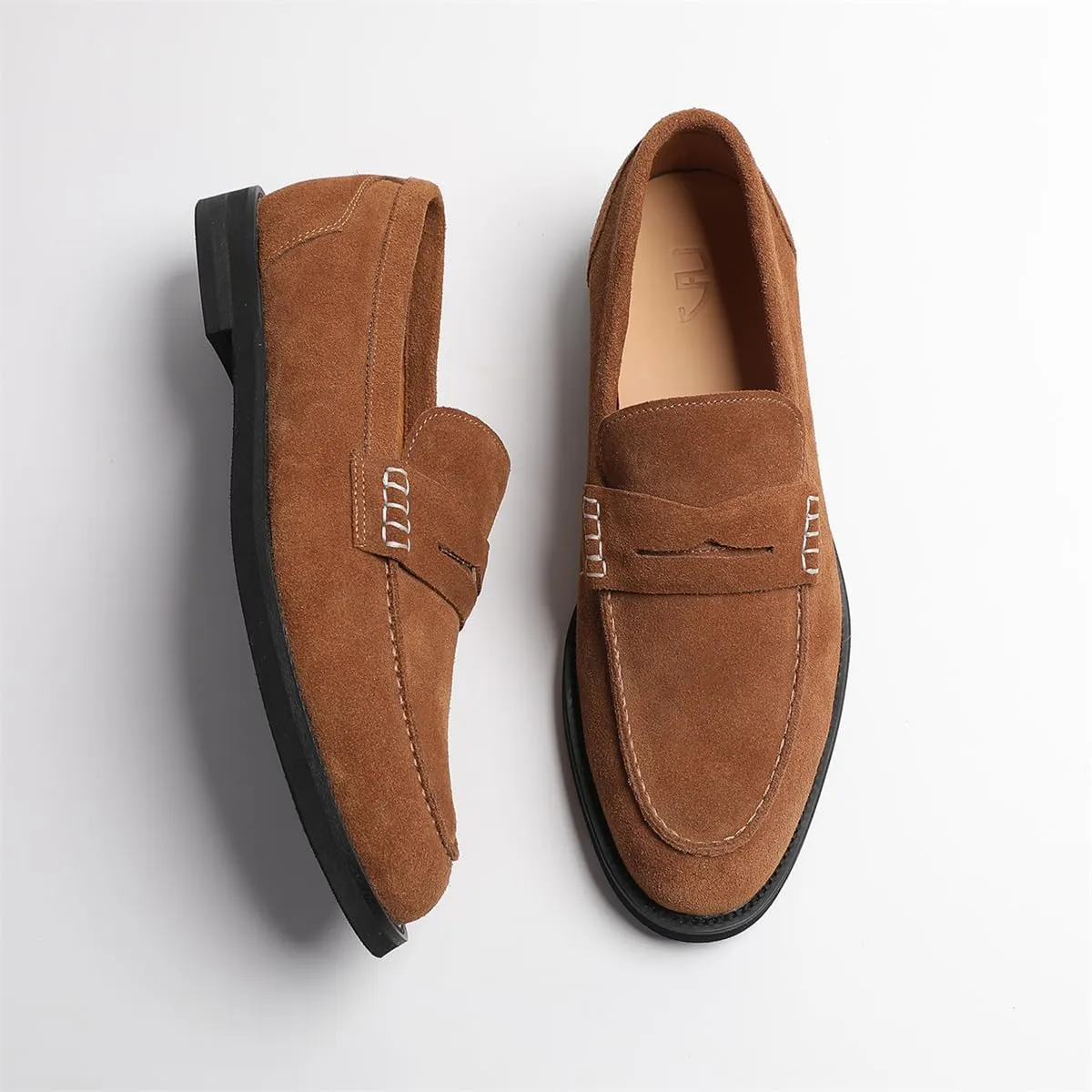 Penny Loafers for Men - Genuine Leather Casual Slip On Mens Loafers