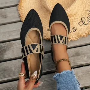 Pointed-Toe Ballet Flats: Elegant Low-Heel Comfort for Women