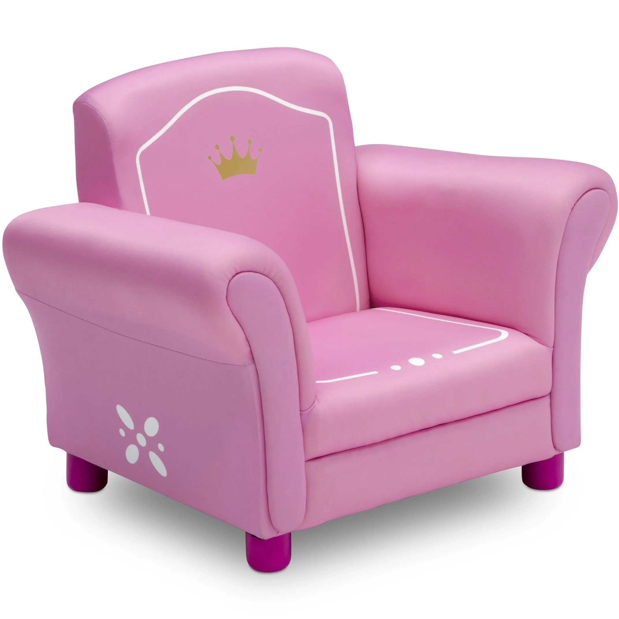 Princess Crown Kids Upholstered Chair