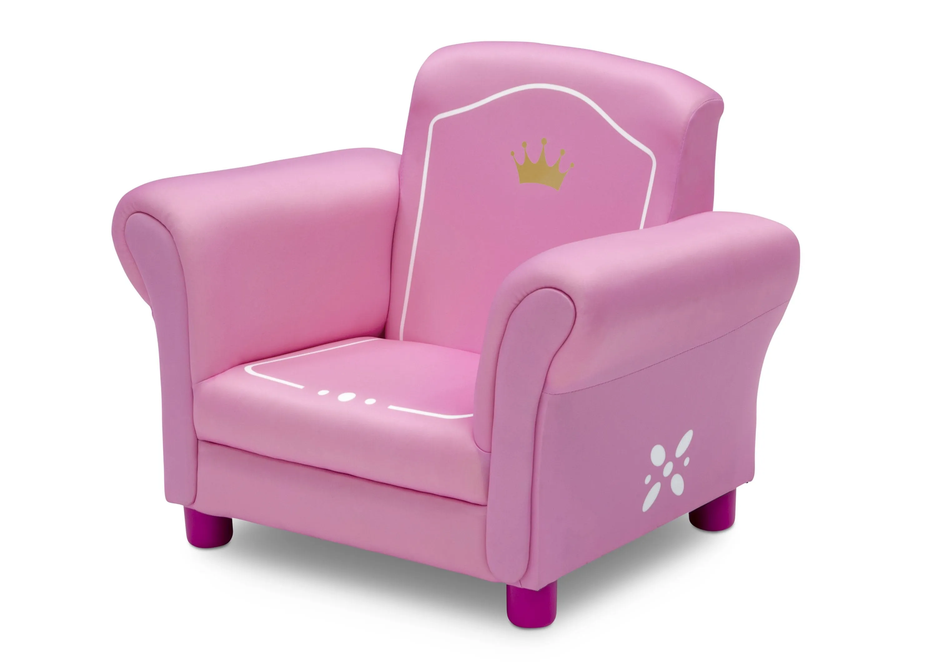 Princess Crown Kids Upholstered Chair